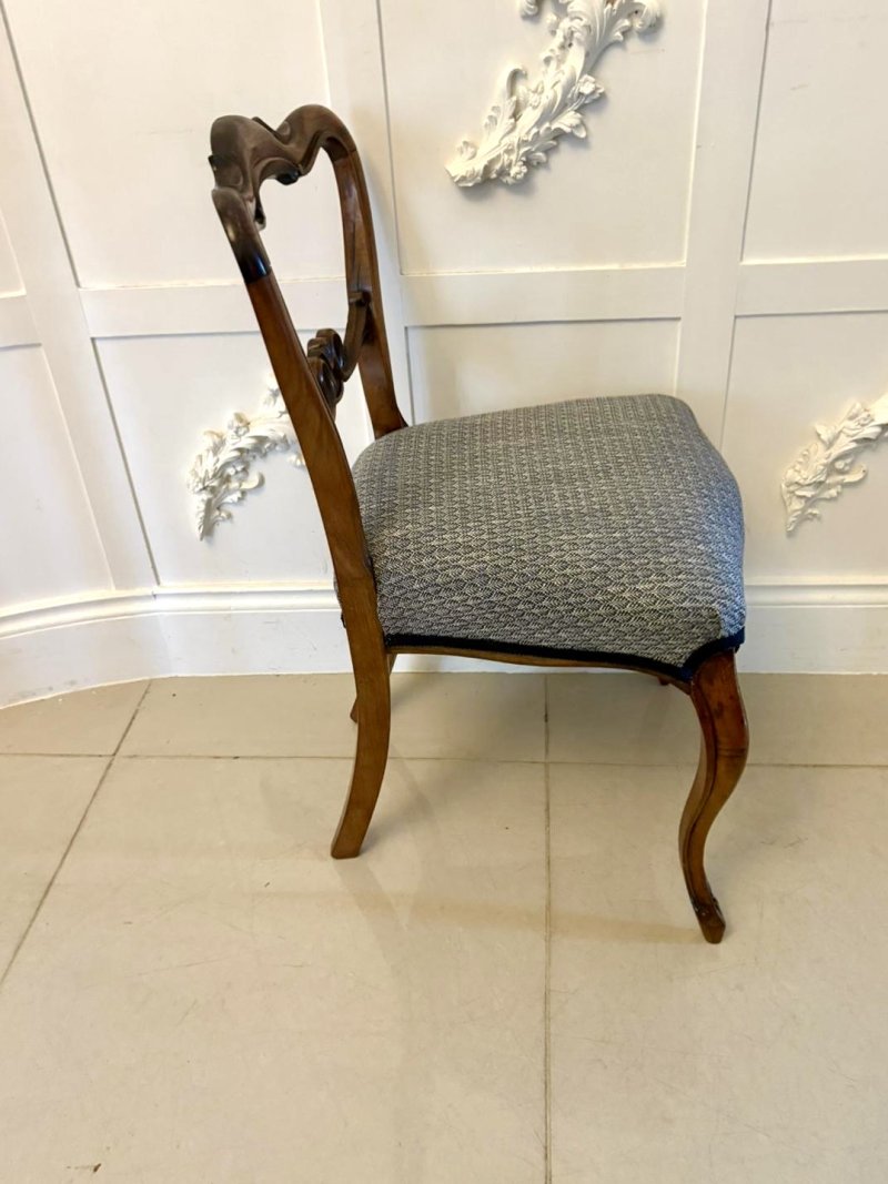 Outstanding Quality Set of Six Antique Victorian Rosewood Dining Chairs - Image 6